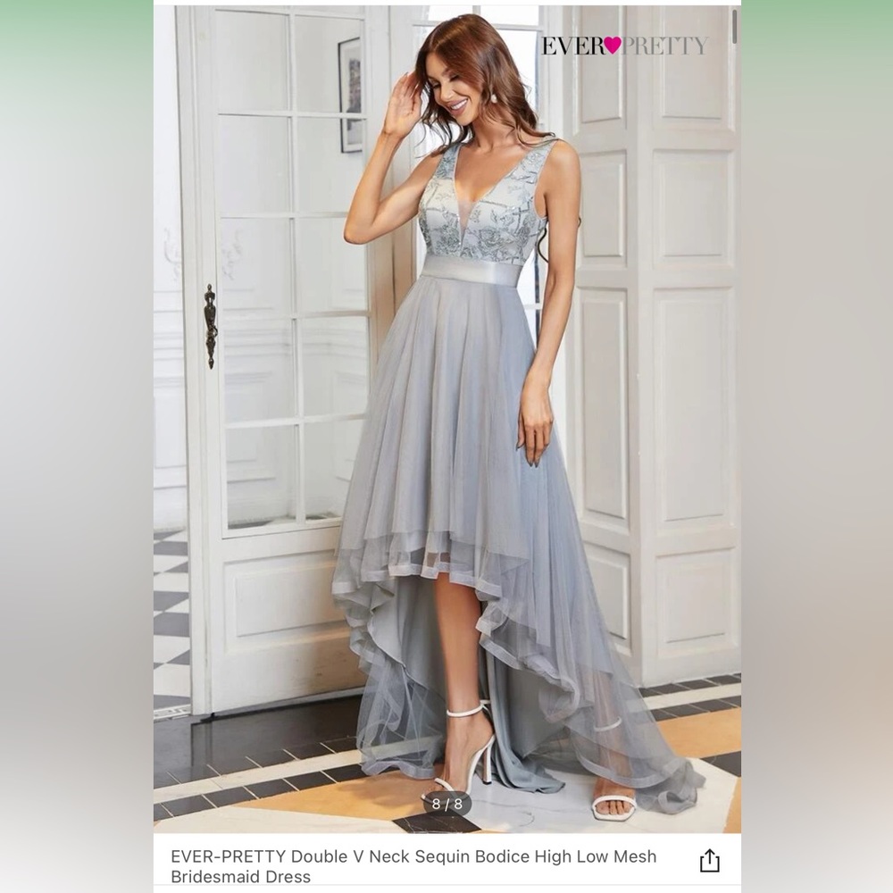 EVER-PRETTY MESH BRIDESMAID DRESS